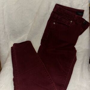 Burgundy Jeans